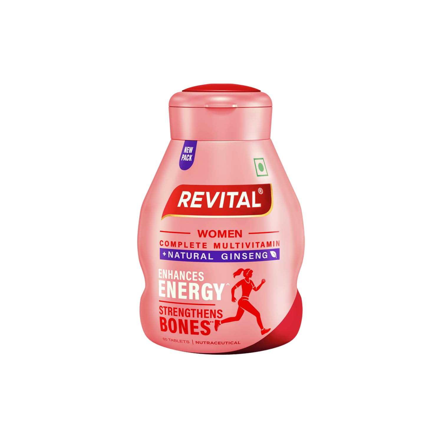 Revital H For Woman With Multivitamins,Calcium,Zinc & Natural Ginseng For Daily Immunity Strong Bones,And Enhances Energy Level - 1 Count,60 Capsules-image-31