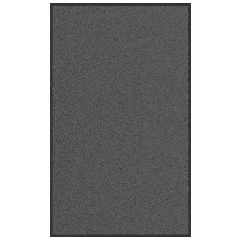 Zerbino antracite, 90 x 150 cm, robusto polipropilene trapuntato con fondo in PVC antiscivolo, design moderno per ingresso, corridoio e terrazza coperta