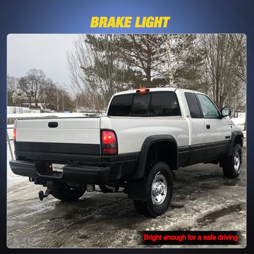 Image of Nilight Third Brake Light for Dodge Ram 1500 2500 3500 1994-2001, Smoked