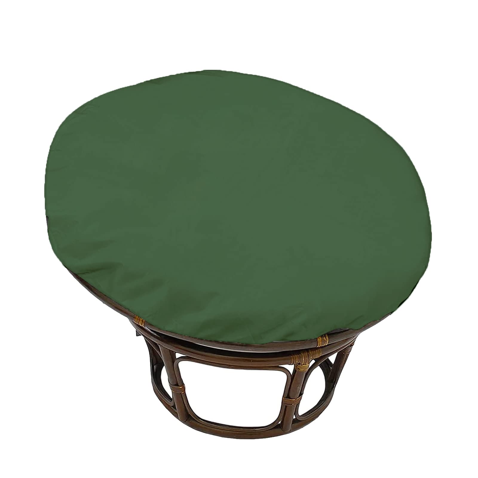 Papasan Chair Cushion Covers Only,Round Egg Chair Cushion Slipcover Only,Swing Chair Cushion Replacement Covers,Washable Papasan Cushion Covers,for papasan round chair cushion,dark green,140*140CM