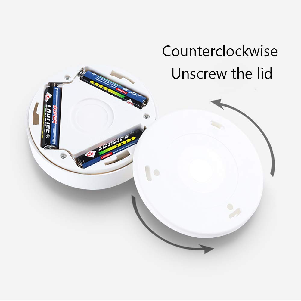 La luz del Sensor, Armario de luz, luz de Noche LED portátil, 2 súper Brillante Leds, Batería, inalámbrica, Stick-On, en Cualquier Lugar luz Nocturna (3 Pack),Warm Light