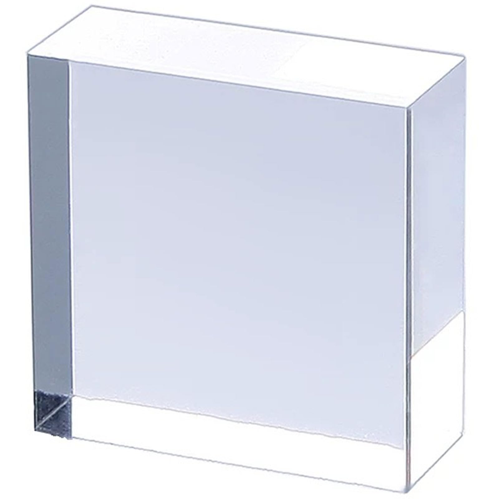 10 pièces Bloc Acrylique Transparent – Cube Premium en Acrylique Cristal pour Récompenses, Photos et Objets Décoratifs – Base Solide pour Maison et Bureau,6PCS 8cm×8cm×2cm