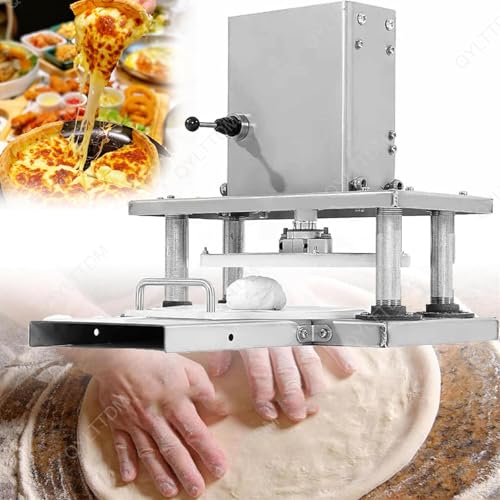Laminadora De Masa Comercial, Prensa Eléctrica Masa De Pizza De 22 Cm, Máquina For Hacer Pasteles Y Pizzas, Ideal For Prensar Tartas