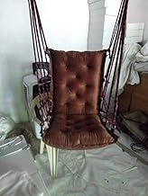 Ecom Hammock Swing for Kids and Adults, with Accessories. Hanging Hammock Suitable for Indoor, Outdoor, Balcony. Weight Bearable 90Kg Color (Grey, Brown, Cream, Golden) (Medium, Grey)