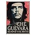 QINGRENJIE Retro Che Guevara Poster Stampa su Tela Poster da Parete Grande Stanza Stampe fotografiche Cuba Soldati Rivoluzione Adesivo murale 42 * 60 cm Senza Cornice