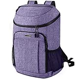 BAGLHER Cooler Backpack 30 Cans Lightweight Insulated Backpack Cooler Leak-Proof, Lightweight Backpack with Cooler for Lunch Picnic Hiking Camping Beach Park Day Trips