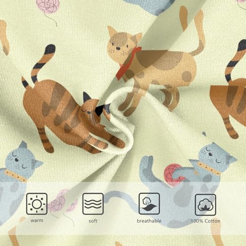 Cotton Little Boys Briefs Soft Woolly Ball Cat Toddler Underwear3