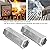 Premium Pellet Smoker Tube 2Pcs BBQ Grill Mesh Tube Pellets Smoke Box 6in Stainless Steel Barbecue Accessory for Any Grill or Smoker, Hot or Cold Smoking(2#)