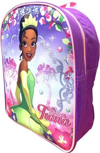 Ruz Princess Tiana Toddler Girl 12 Inch Mini Backpack (Pink-Blue), Medium3