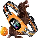 My Pet Command 2-1 Dog Bark Collar with 300Ft Fob Remote Tag. Smart AI Anti Barking Training Collar Rechargeable 5 Sensitivity Levels, Beep Vibration, Shock (Optional). L,M,S Dogs Waterproof