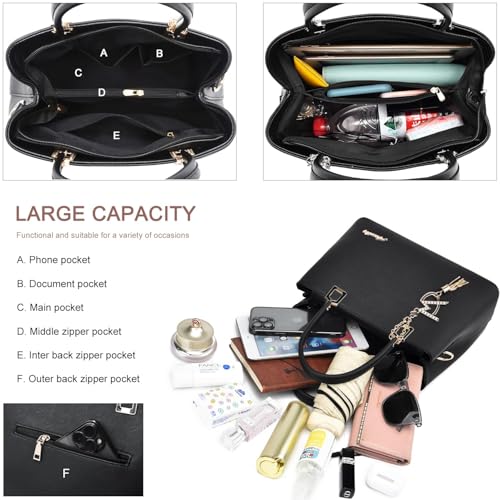 Image of Womens Purses and Handbags Shoulder Bags Ladies Designer Top Handle Satchel Tote Bag
