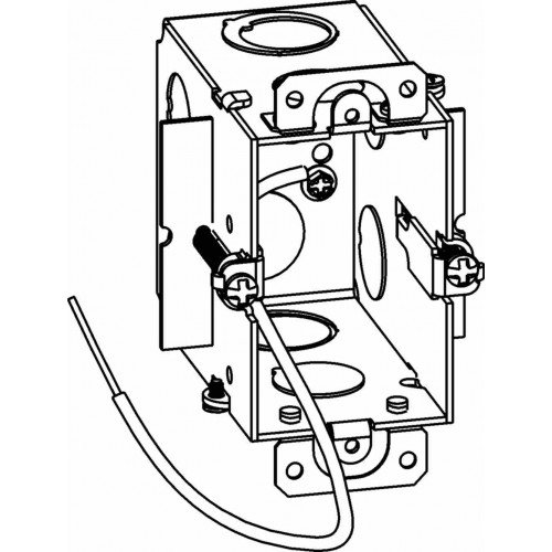 Boîtier modulaire T/G Old-work Box Tgd-1 pour fixer une prise sans support arrière