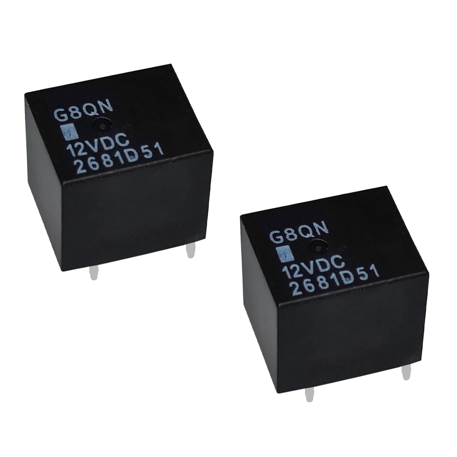 Relay G8QN R303 F8VFBA (Set of 2), 12VDC 5Pins Automotive Relay Fuel Pump Gauge