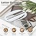 Envelope Opener, Letter Opener Envelope Slitter, Mail Opener Tool Package Opener Cutter, with Pointed End & Magnifying Glass & Scale (6PCS)