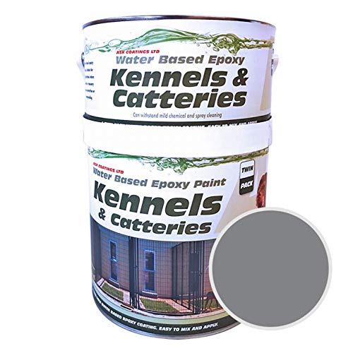 ASK Coatings Cattery and Kennel Floor Paint, waterproof epoxy paint (2.5L, Mid grey) โ image 1