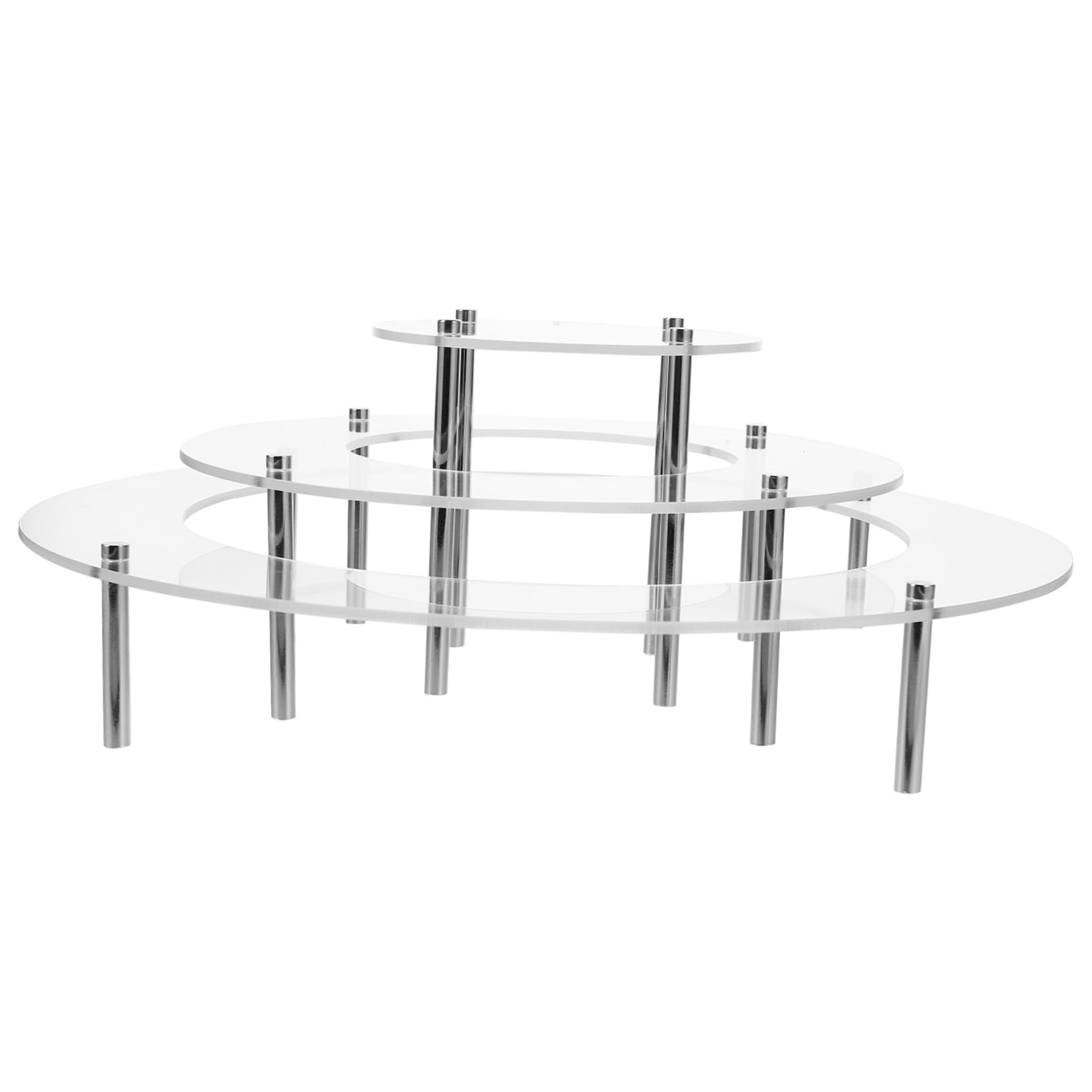 Mikinona 1 Set Clear Acrylic Cupcake Stand Figure Display Stand Wedding Cake Stand Acrylic Cake Stand Anniversary Cake Stand Display Shelves Display Shelf Cup Cake Stand Towel Food Display