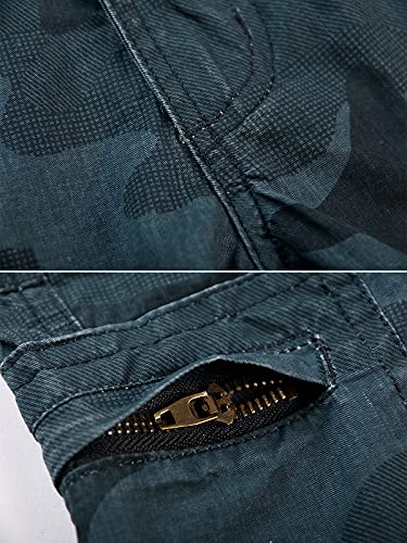 OCHENTA Boys Cotton Military Cargo Pants Army Camo Combat Casual Uniform Hiking Scout with Pockets3