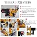 Bag Sewing Machine, 2s/bag Portable Bag Sewing Machine, Industrial Bag Closing Machine for Packing Woven Bags Non-woven Fabrics Leather (Yellow, Corded - 110V)