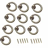 Material: Zink-Legierung.Paket Inhalt:10xTürknauf,Einfach zu installieren und sind mit Schrauben