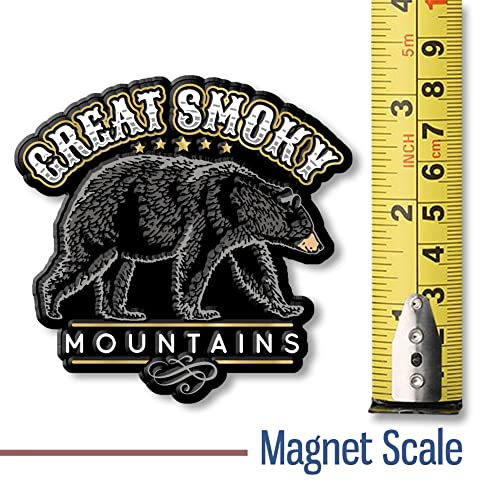 Imán oso negro Great Smoky Mountains 3.2 x 3.1 in miniatura 2