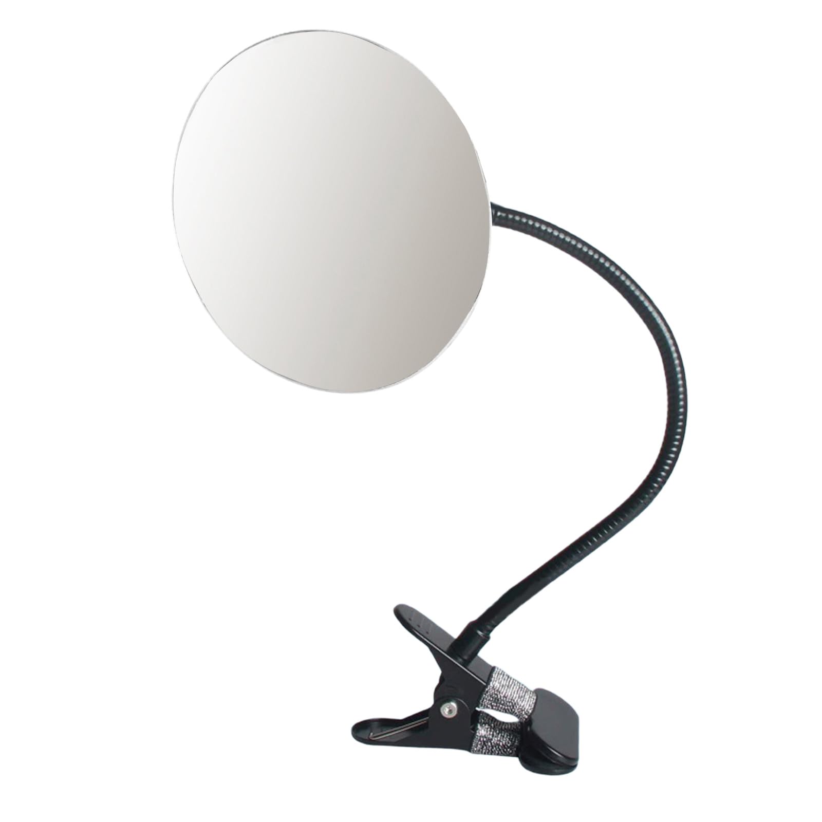 Kalttoy Circular Clip On Mirrored For Enhances Desk Or Cubicles Rear View Visibility Personally Flexible Mirrored Adjustable
