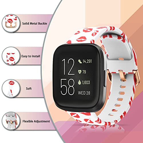 ToVioc Watch Strap for Fitbit Versa 2/ Fitbit Versa/Fitbit Versa Lite No Fading Silicone Replacement Watch Band for Fitbit Versa SE - Image 2
