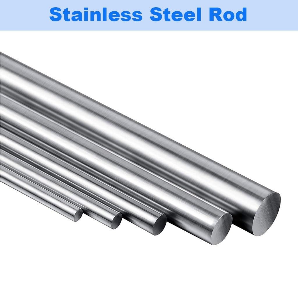 Pręt Okrągły Ze Stali Nierdzewnej 800mm 304, Średnica 3mm 4mm 5 6 8 10 12 15 16 18mm Pręt Prosty, Pełny Wał Liniowy, 1 Szt.(12mm)