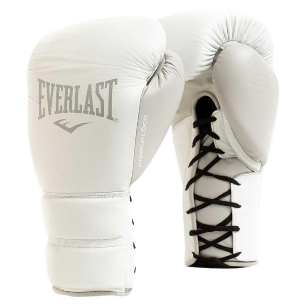 EVERLAST POWERLOCK ボクシンググローブ ホワイト Everlast Unisex Adult Boxing Gloves Powerlock 2 Pro Lace Training