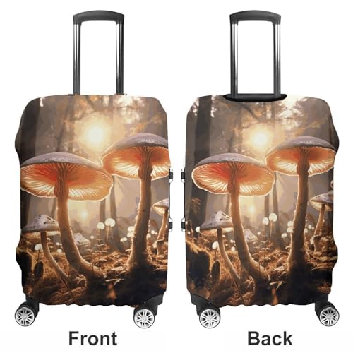 Travel Luggage Protector Cover Waterproof Wheeled Travel Mushroom Forest Suitcase Covers Case For 19-32 Inch Luggage3