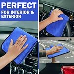 12 Pcs Microfiber Towels for Cars, Gray and Blue - Image 3