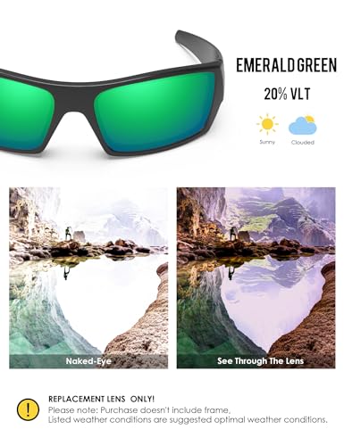 Image of BLAZERBUCK Anti-salt Polarized Replacement Lenses for Oakley Gascan OO9014 Sunglass