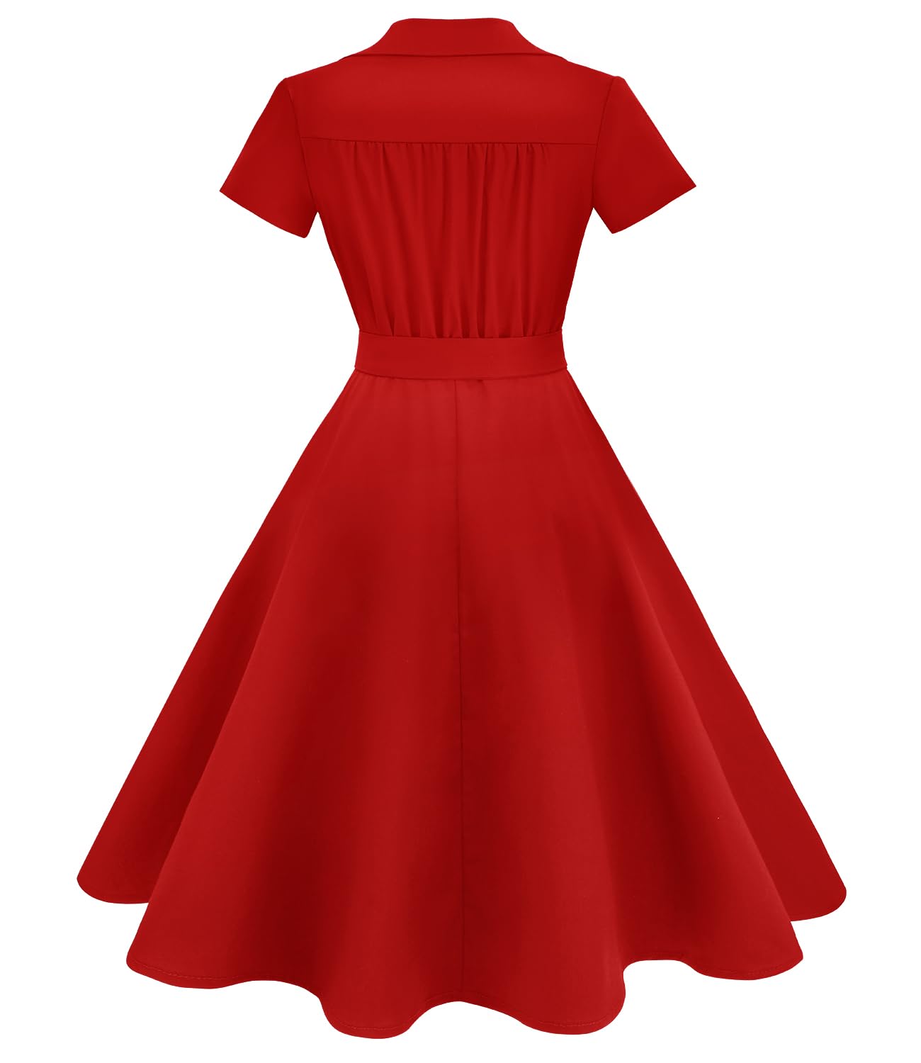 Gonna Vintage Anni 50 60 Audrey Hepburn Vestiti da Cocktail da Donna Elegante di Cotone Manica Corta