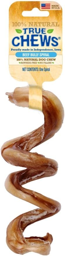 True Chews Dog Treats, Beef Bully Spiral (Pack Of 5)