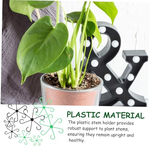 Image of BESPORTBLE Plant Support Stakes for Indoor Plants, 8Pcs Plastic Climbing Houseplant Stem Supports Reusable Plant Climbers Stem Holders Growth Accessories for Plant