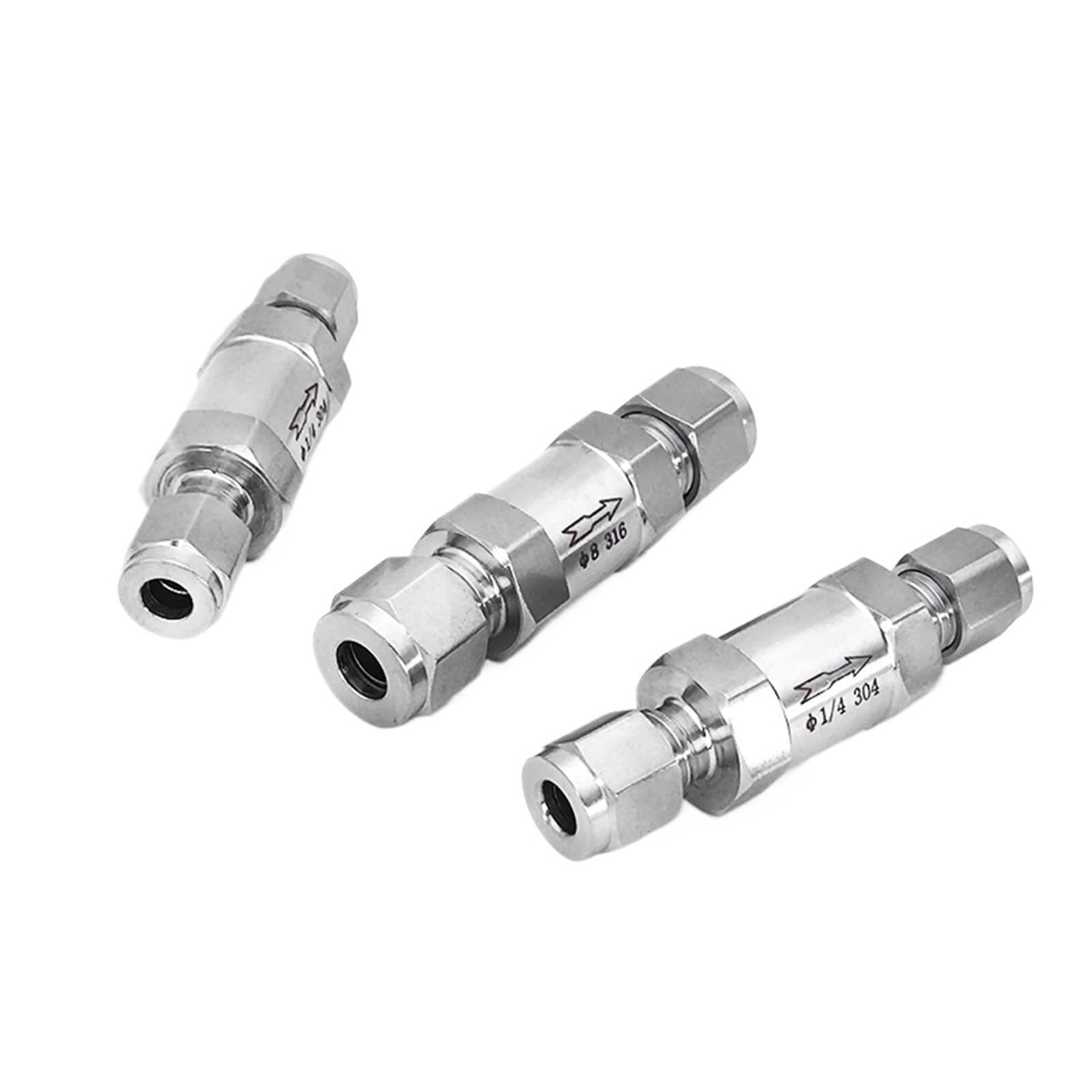 Clapet anti-retour 1/2 en inox 316 compression tube OD pour fluides
