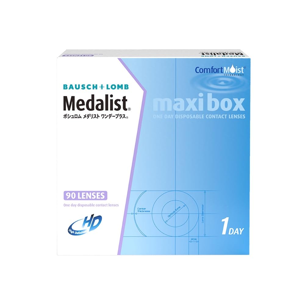 Bausch + Lomb Medalist One Day Plus 【BC】8.6【PWR】-3.00, box of 90 : Health & Personal Care