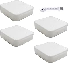 KingBra 4 Pack Foam & Felt Filter Kit Replacement Vacuum Filter Compatible with Shark Navigator Lift-Away ADV Corded Lightweight Upright Vacuum LA301, LA300