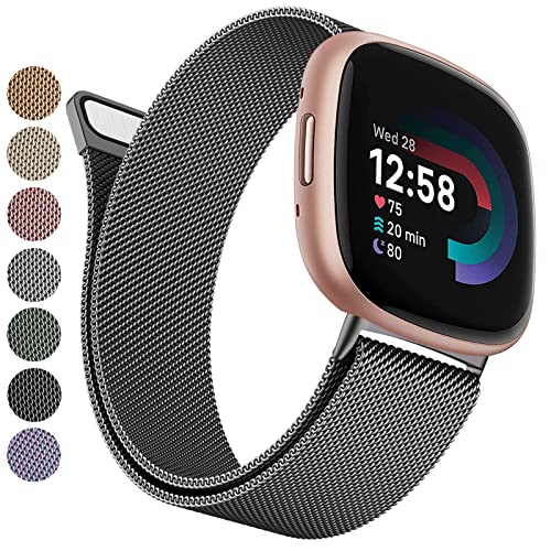 oh Rp`u Fitbit Versa 4/ Versa 3/Sense/Sense 2 oh oh xg, XeX xg  jp }Olbg ߋ bV ʋC (_[NO[, STCYF140mm-21