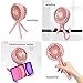 LAT Stroller Fan Flexible Tripod Clip On Fan,Portable Fan Car Seat Baby Fan with Flexible Tripod (Pink)