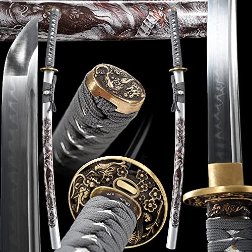 Katana,Battle Ready Sword Katana,Handmade Katana,Full Tang,Razor Sharp1095/T10 High Carbon Steel Heat Tempered/Clay Tempered,Full Tang,Razor Sharp