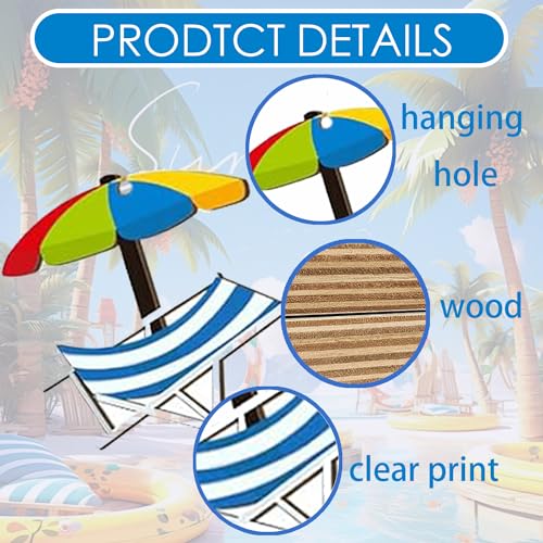 Summer-Ornaments-for-Tree-Wood-24-Pcs-Christmas-Tree-Decorations-Hanging-Ornaments-for-Holiday-Home-Indoor-Outdoor-Decorations Summer Ornaments for Tree Wood 24 Pcs Christmas Tree Decorations Hanging Ornaments for Holiday Home Indoor Outdoor Decorations