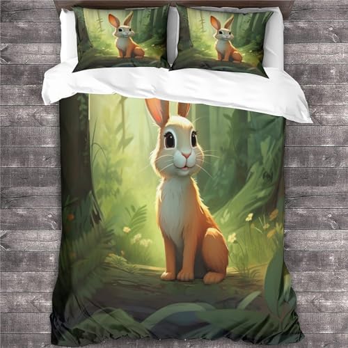 Housse de couette lapin en microfibre pour adoucir vos nuits