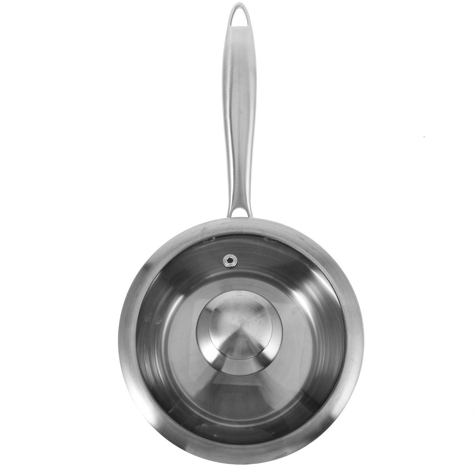 Cacerola de leche acero inoxidable para preparar desayunos familiares y salsas delicadas