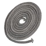 Installation facile : la texture flexible permet une installation simple sans avoir besoin d'outils, ce qui permet d'économiser du temps et des efforts, corde de joint de porte de poêle à bois, insert de cheminée à bois