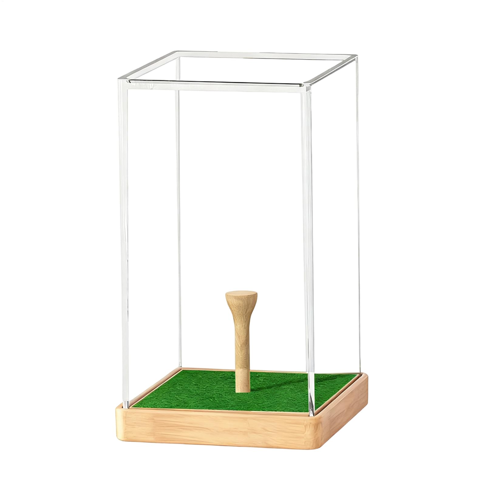 Présentoir de balles de golf vitrine anti-poussière transparente pour collectionneur