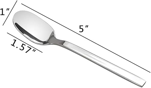 Miniatura 2 de Cucharas de café espresso de acero inoxidable, mini cucharas de café, 16 piezas