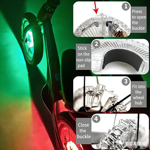 LOODIKA Rechargeable Bike Wheel Lights