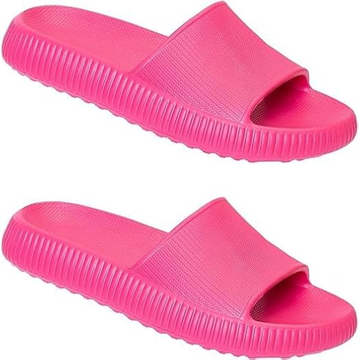 Chinelo Nuvem EVA Confortável Macio Leve Feminino Masculino Sándalia Unissex Ortopédico (Rosa, BR, Adulto, Faixa Numérico, 37, 38)