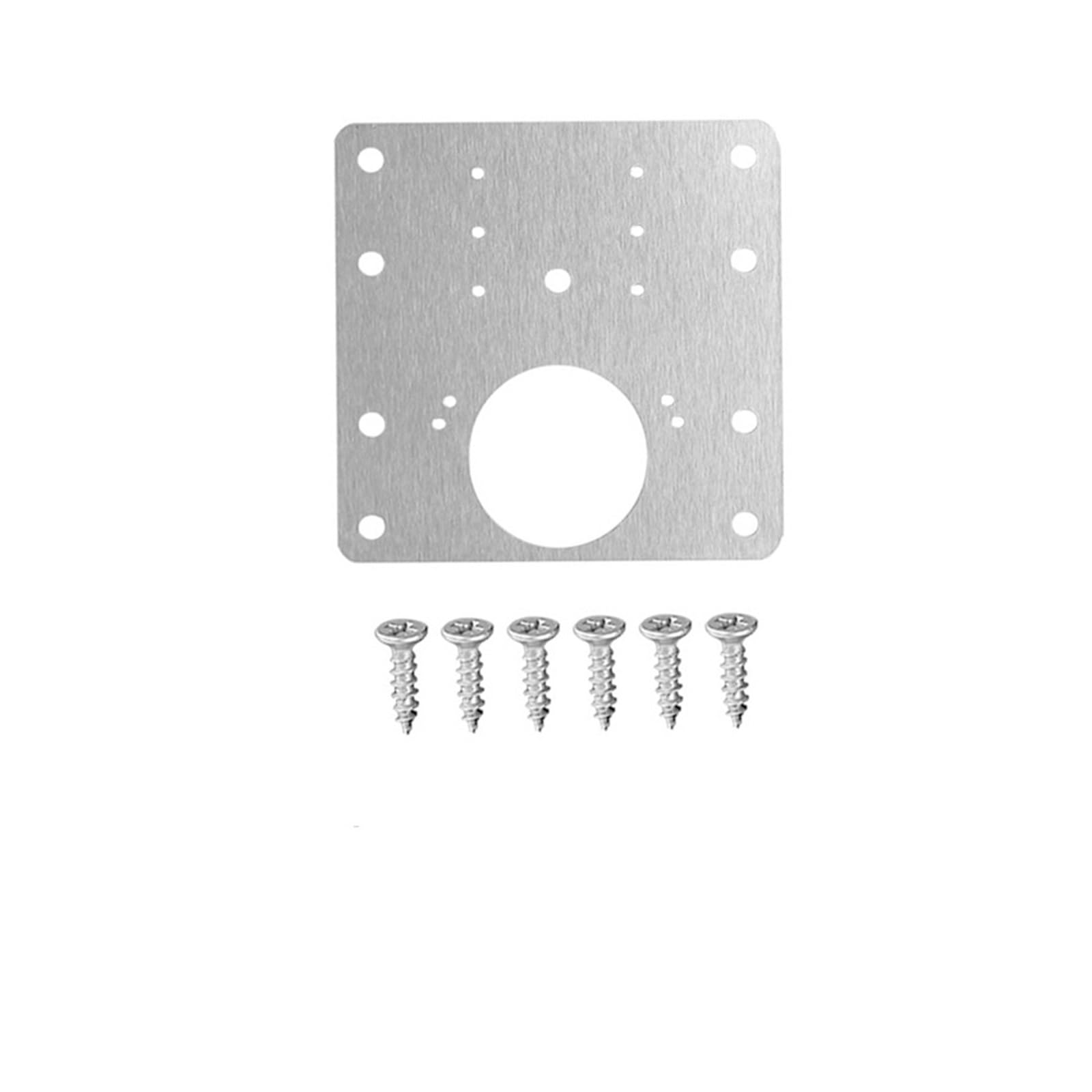 Arregla las bisagras de los gabinetes de tu cocina con esta placa de acero de 9x9cm