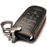 APEKUU Car Key Fob Cover, Soft Full Protection Key Case Shell Compatible with Ford Smart Key 3 4 5 Buttons Protector (A-Black) …